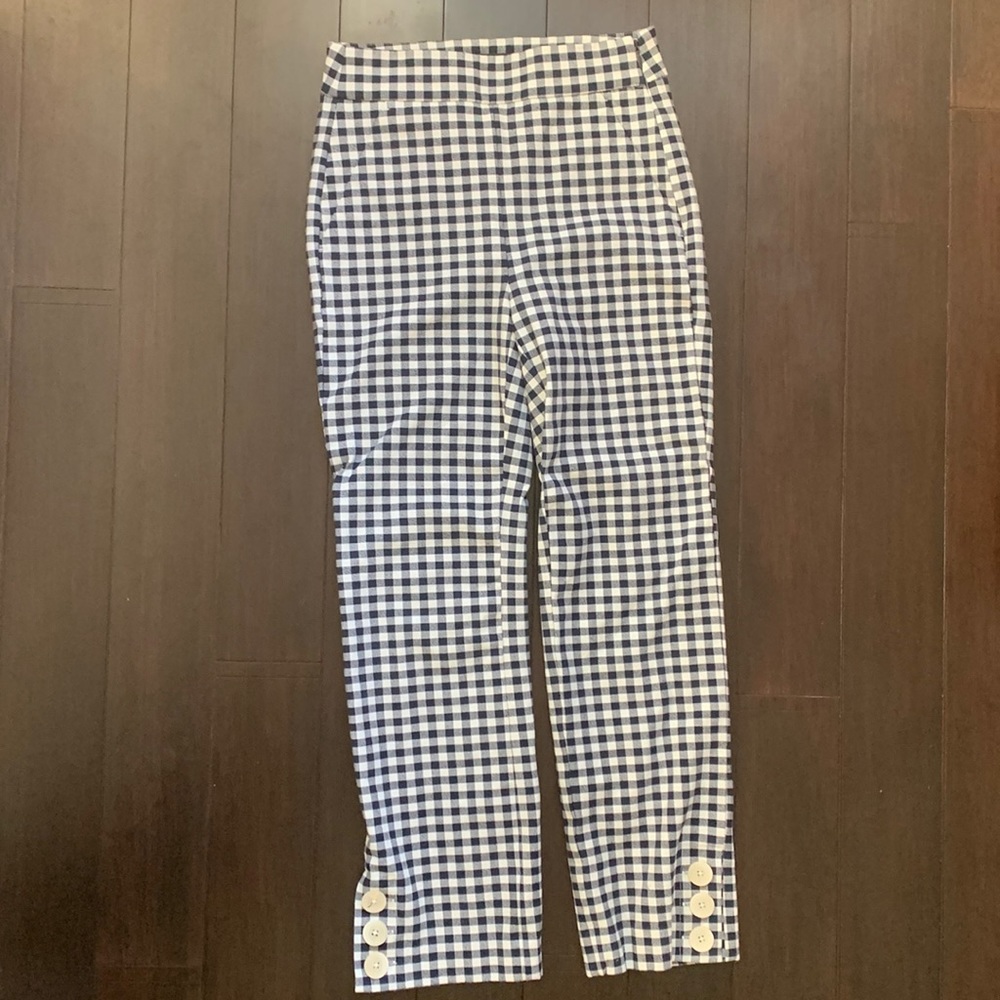JCREW GINGHAM PANTS